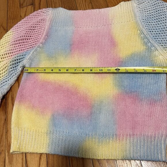 LoveShackFancy Rosie Alpaca Wool Blend Sweater in Rainbow‎ Pastel Fairytale XS - Picture 10 of 11